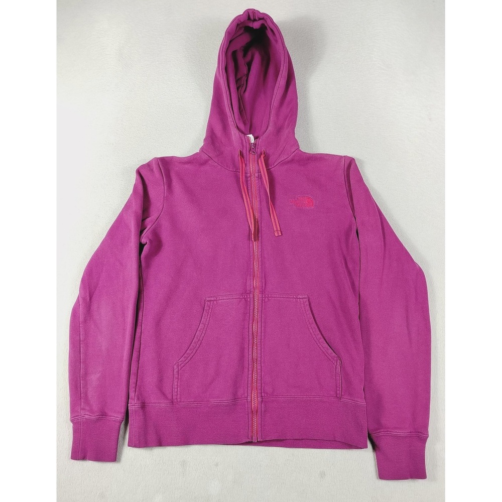 The North Face Hoodie Womens Small Pink Full Zip Fleece‎ Sweatshirt Gorpcore